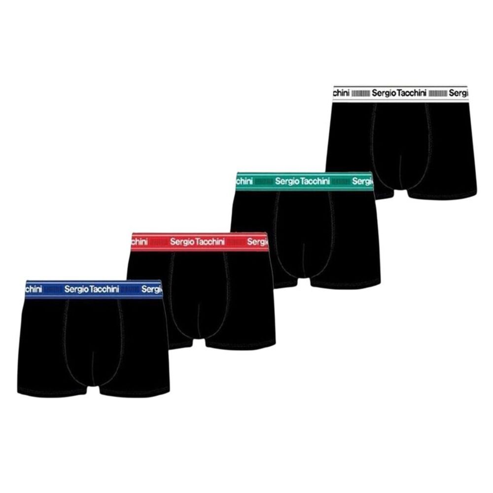 Sergio Tacchini Mens Boxer Shorts (Pack of 4) / Multicolored